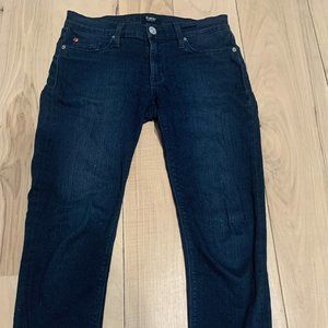 HUDSON KRISTA ANKLE SUPER SKINNY RAW HEM JEANS